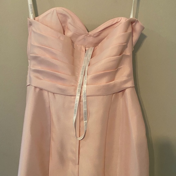 NWT STRUCTURED MIKADO STRAPLESS LONG BRIDESMAID DR - Picture 6 of 7